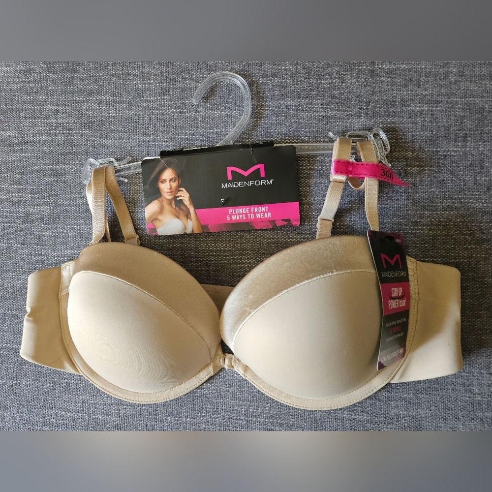 MAIDENFORM Strapless Multi-Way Bra - Nude Size 36B - Picture 6 of 9